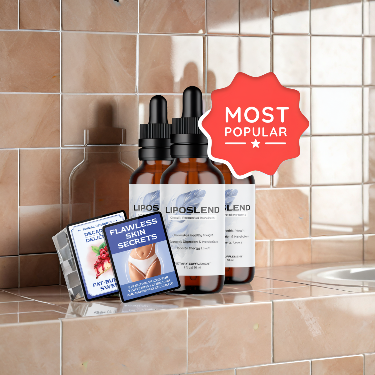 LipoSlend - 3 Bottles + 2  Ebooks